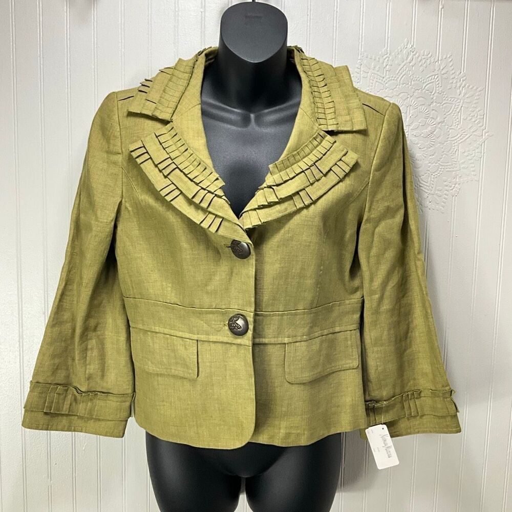 CYNTHIA STEFFE 100% Linen Blazer